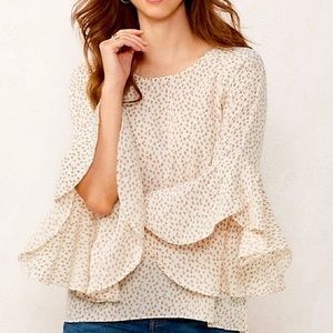 Lauren Conrad Petal Sleeve Blouse